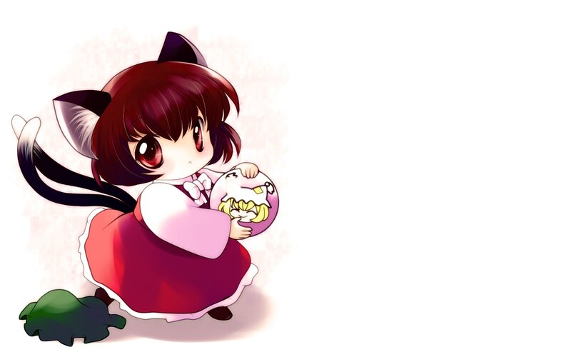 Chibi Cat-eared Girl — Red