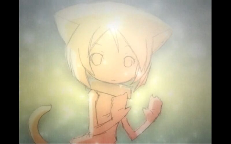Chibi Cat-eared Girl — Yellow