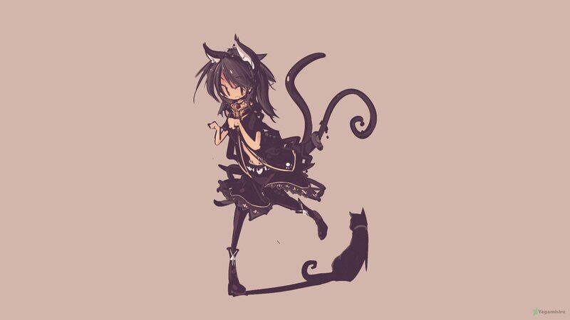 Chibi Cat Girl — Brown