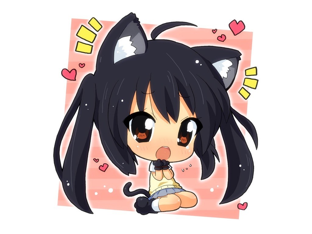 chibi cat girl character