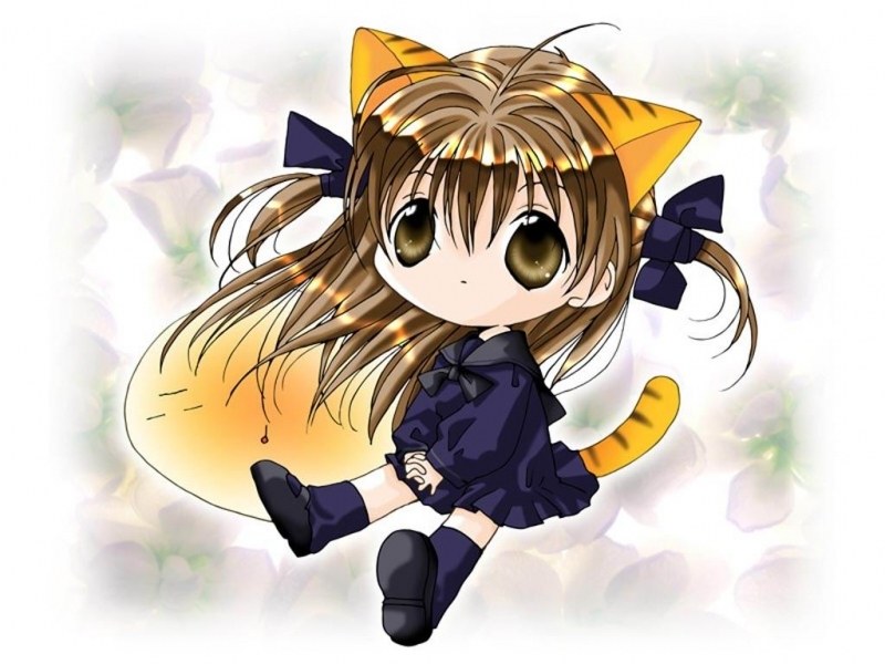 chibi cat girl character