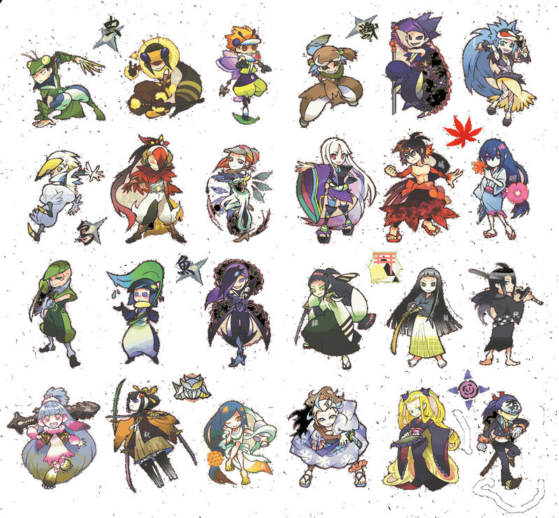 Chibi character art collection