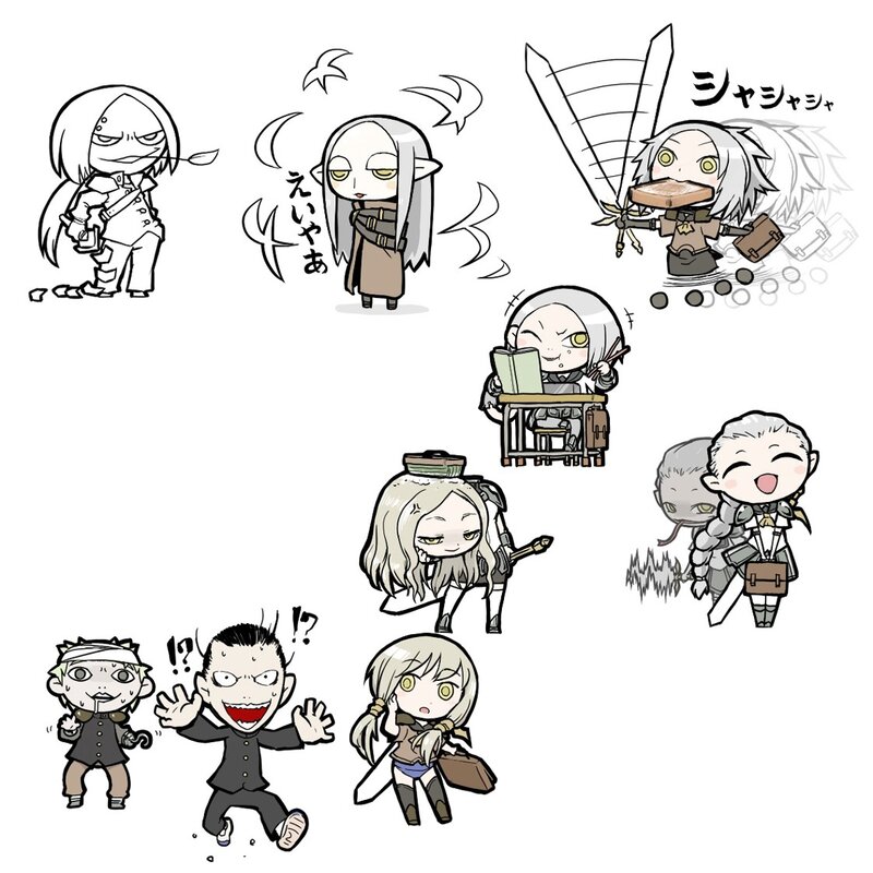 Chibi character art collection