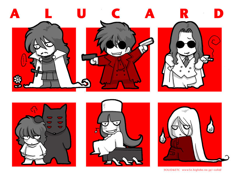 Chibi character art of Alucard