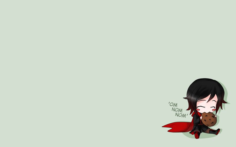 Chibi Character Eating Cookie