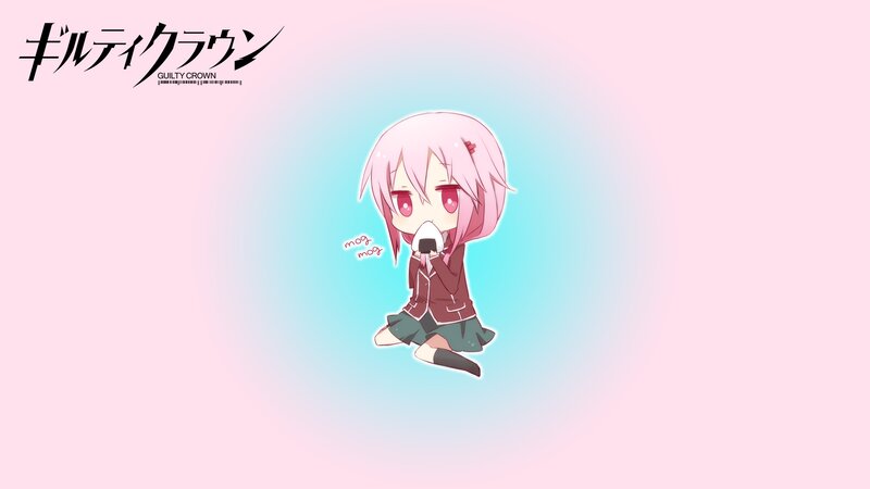 Chibi Character Eating