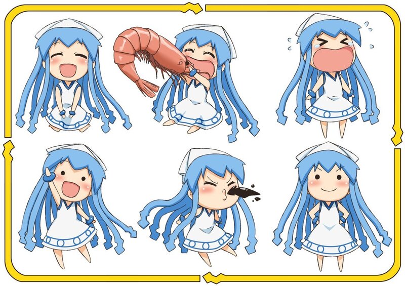 Chibi character expression sheet