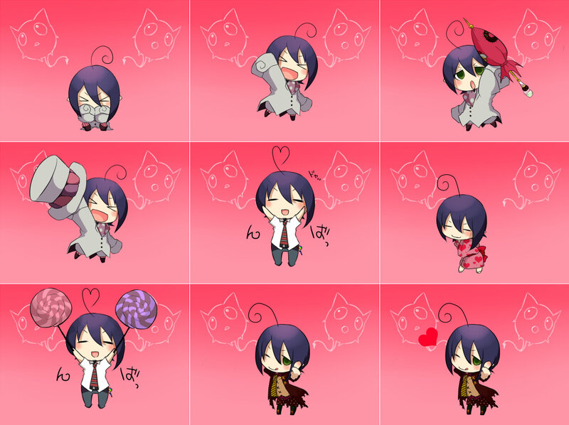 Chibi character expressions