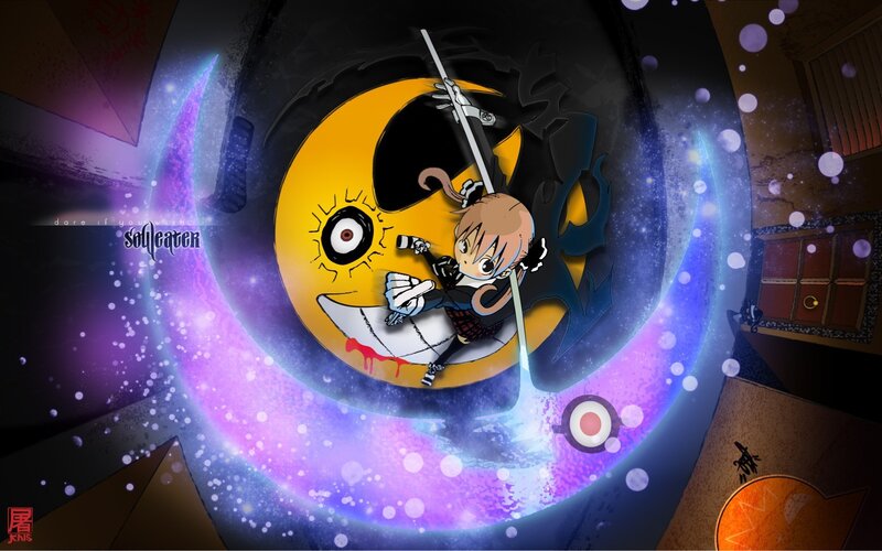 Chibi Character Fighting Demon