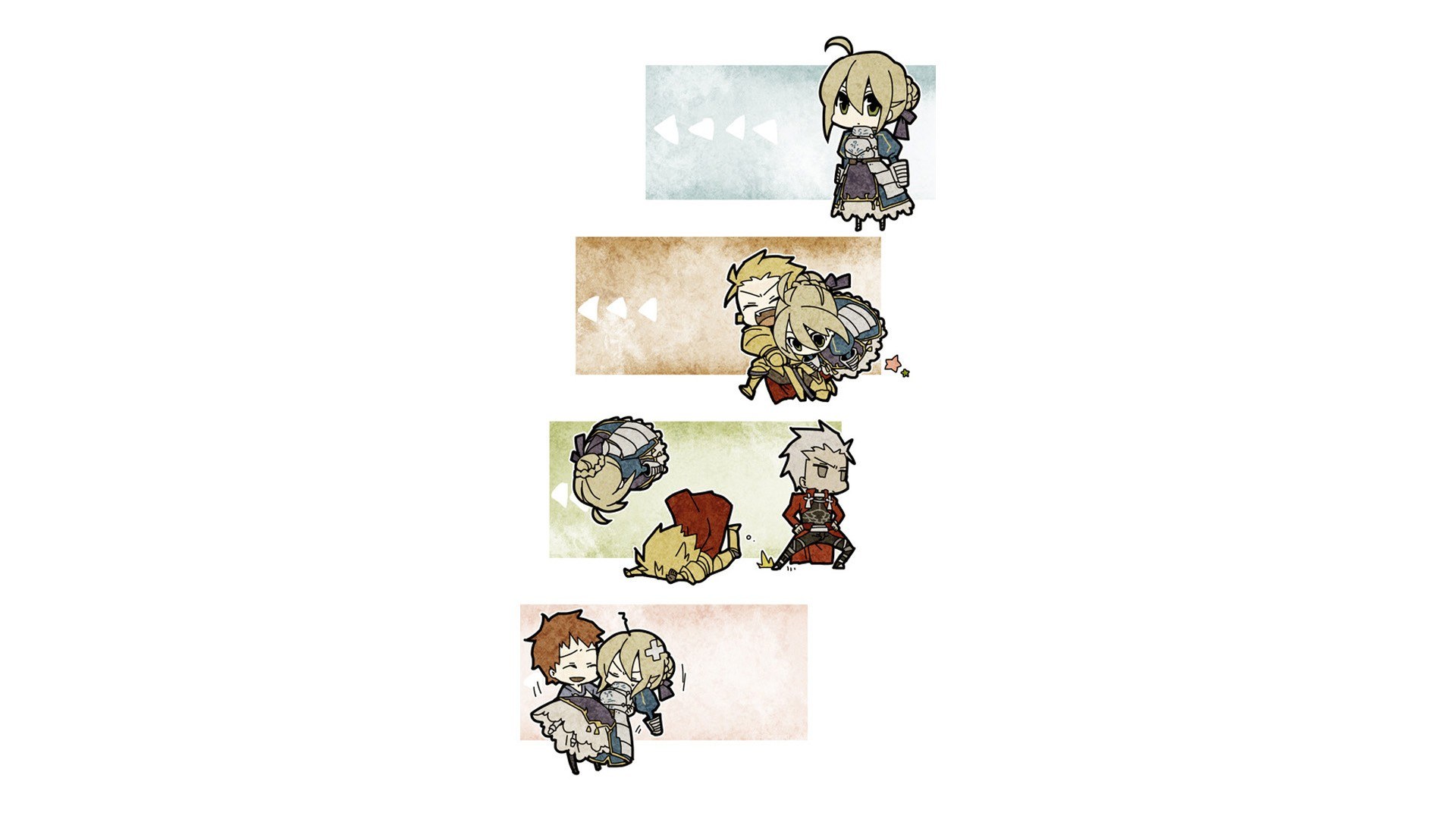 Chibi character illustrations