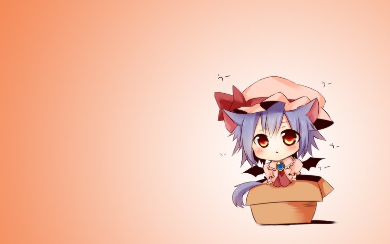 chibi character in a box