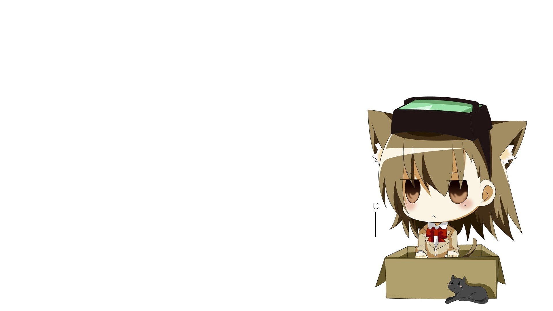 chibi character in a box