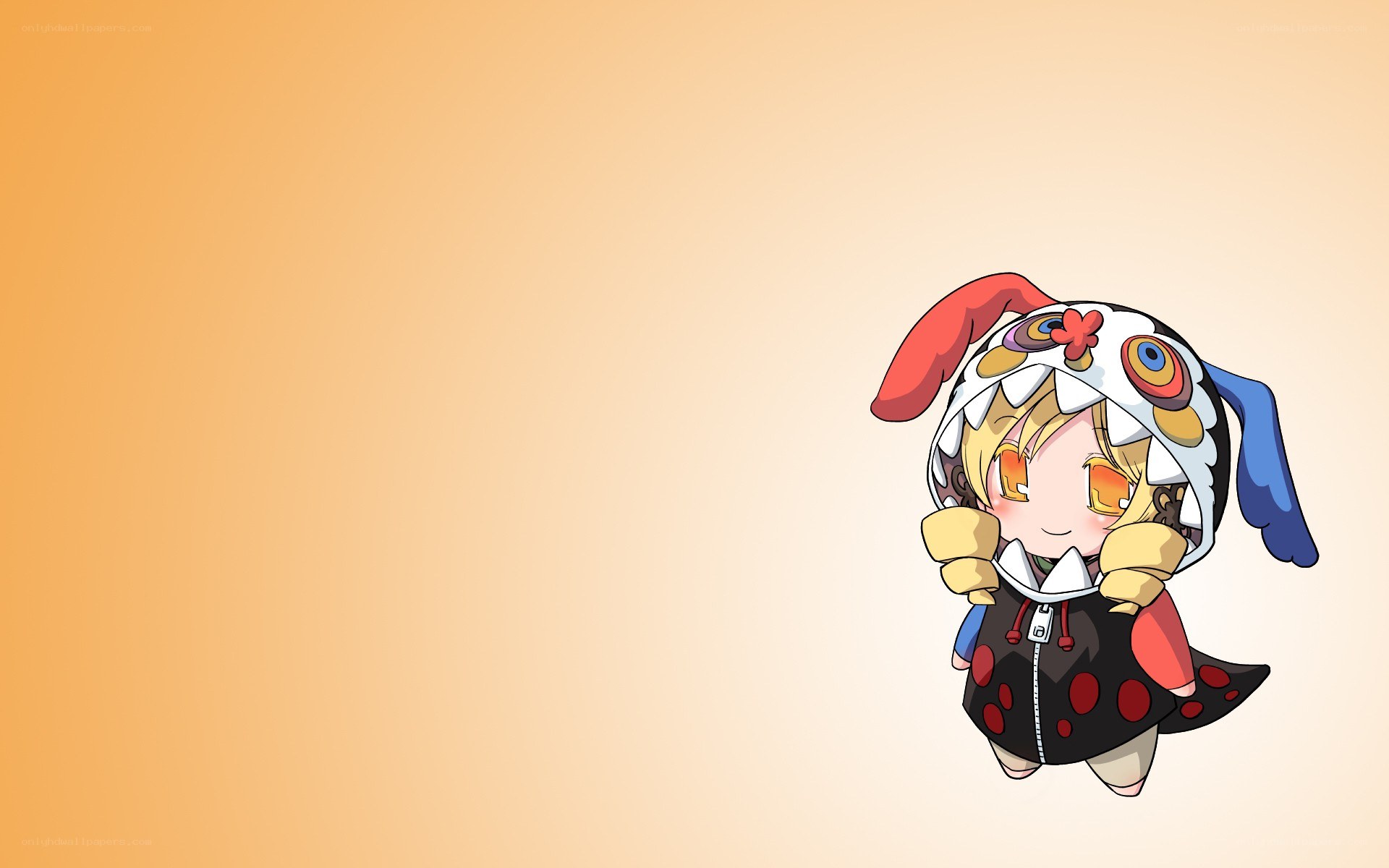 chibi character in animal hat