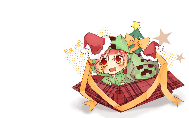 Chibi Character in Gift Box — Red