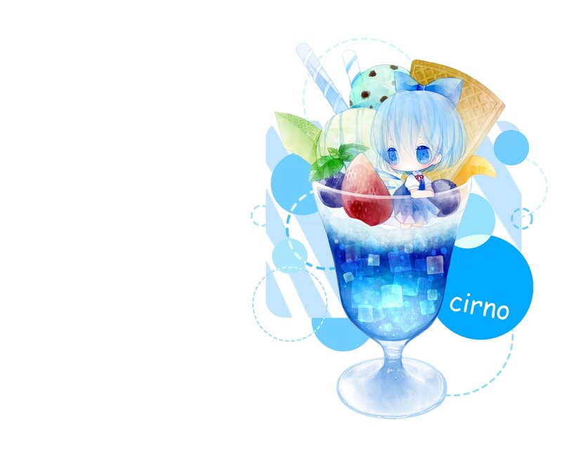 Chibi Character in Sundae