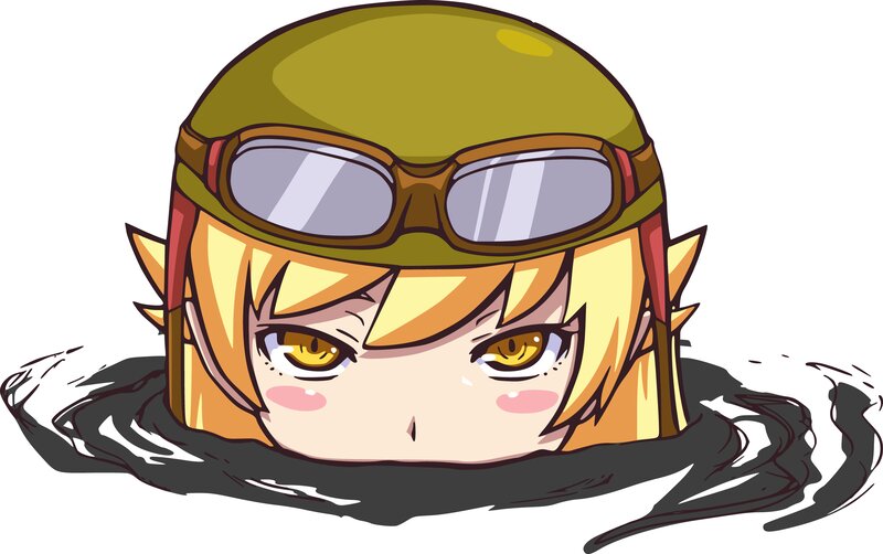 Chibi Character in Water