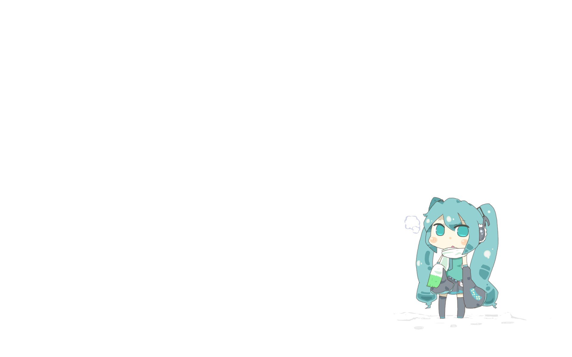 Chibi character in winter