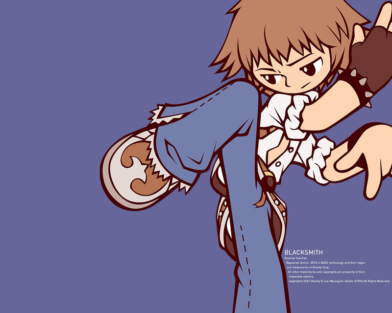 Chibi Character Kicking
