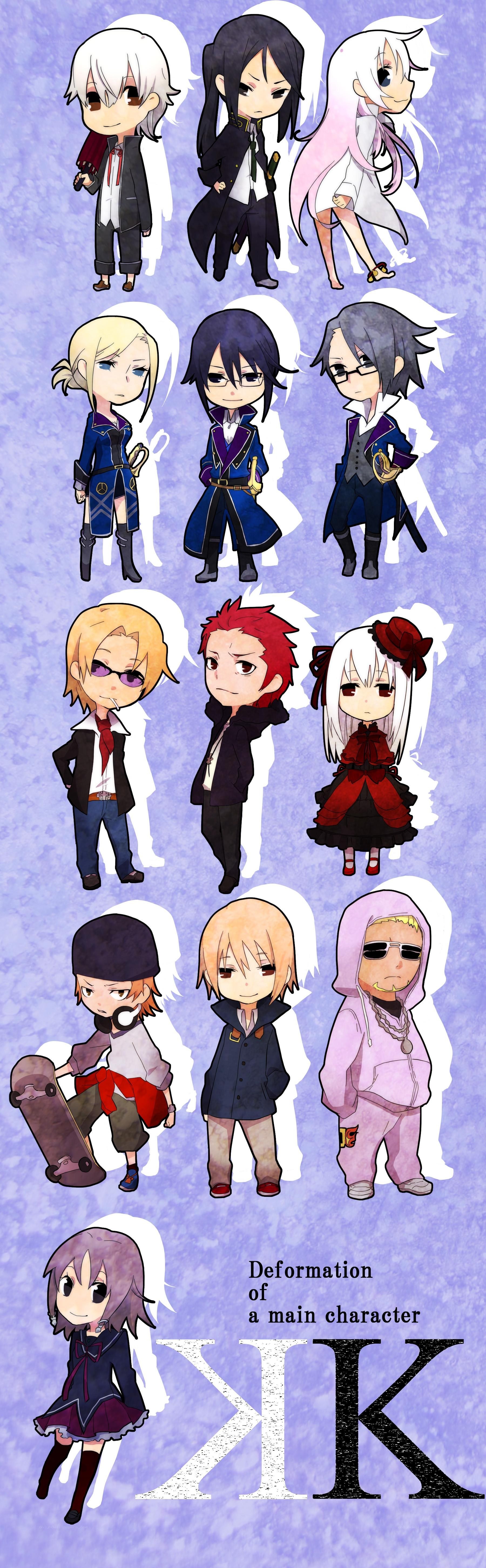 chibi character lineup