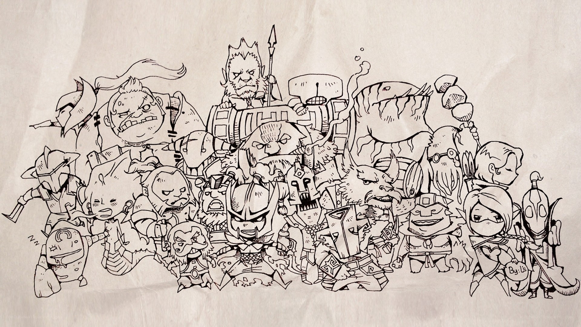 chibi character lineup