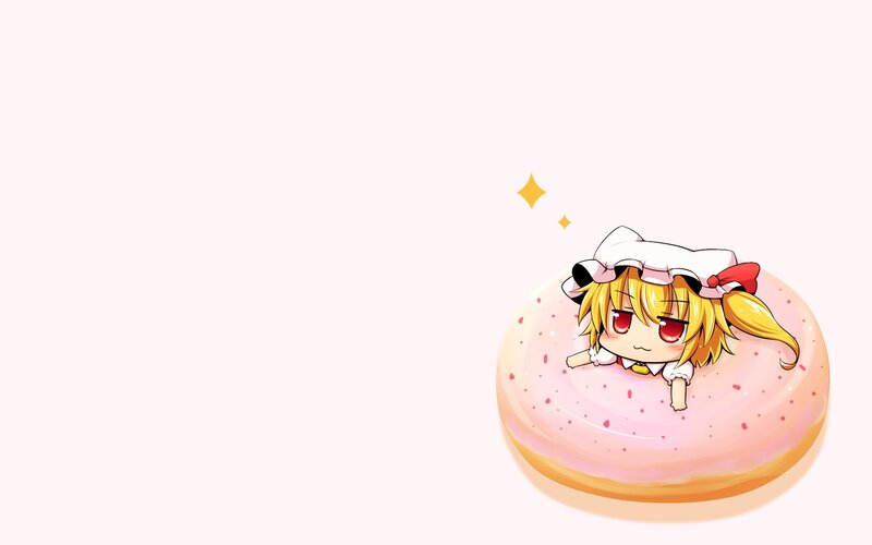 chibi character on a donut