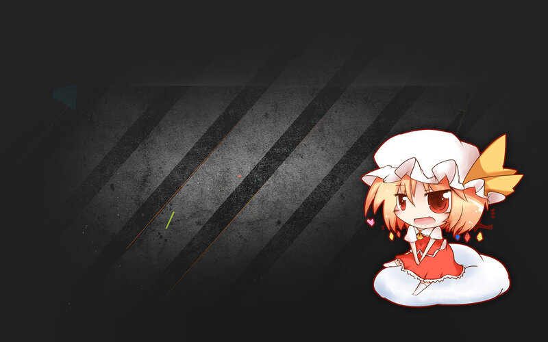 chibi character on dark background