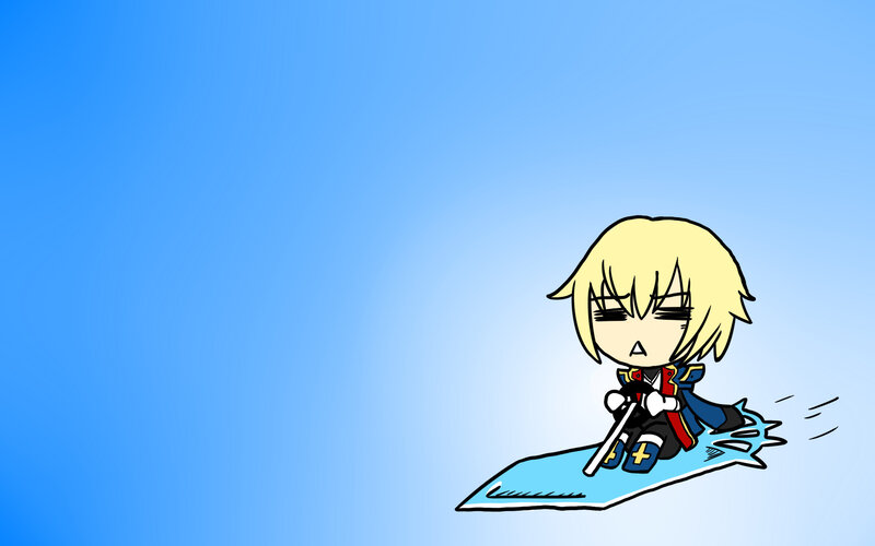 chibi character on ice