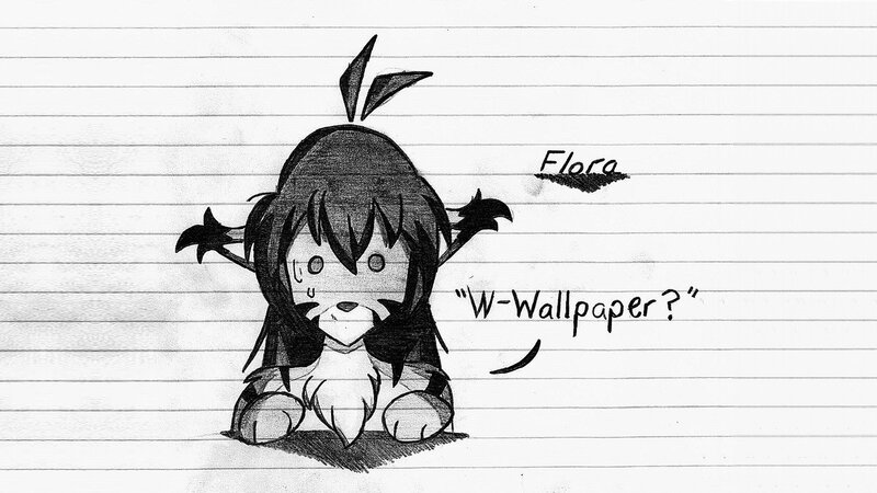 Chibi Character on Paper