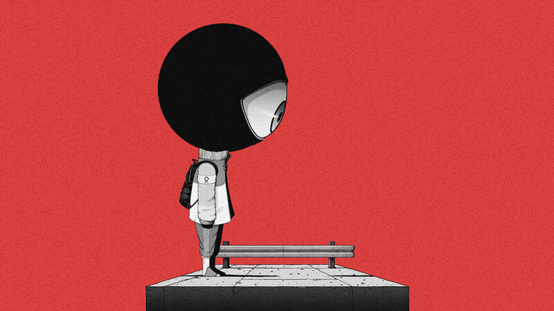 Chibi Character on Platform