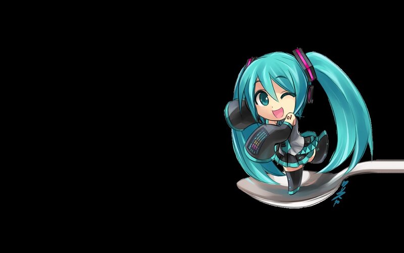 Chibi Character on Spoon