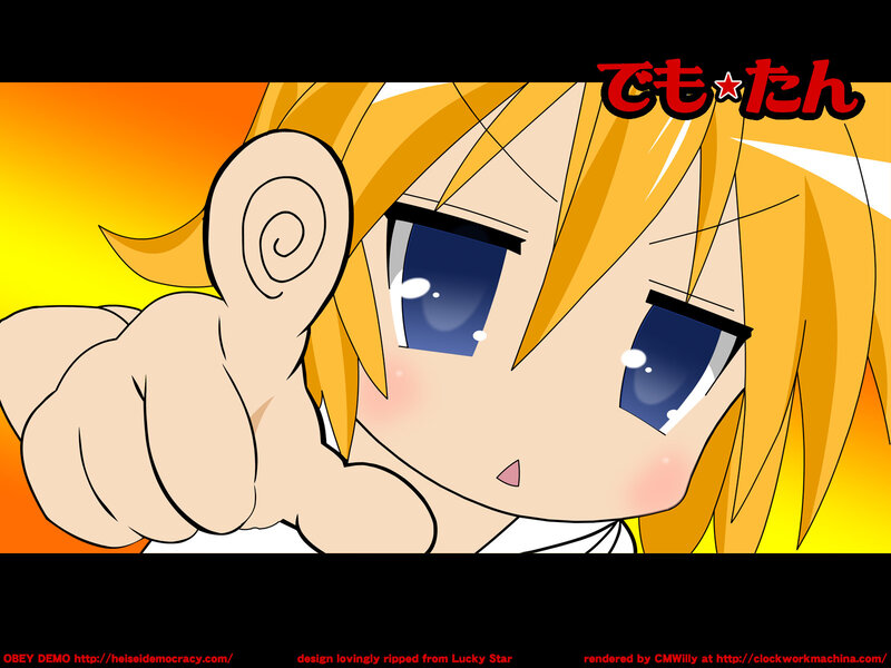 chibi character pointing