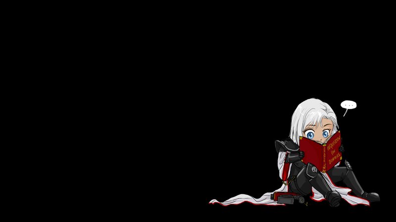 Chibi Character Reading Book — Black