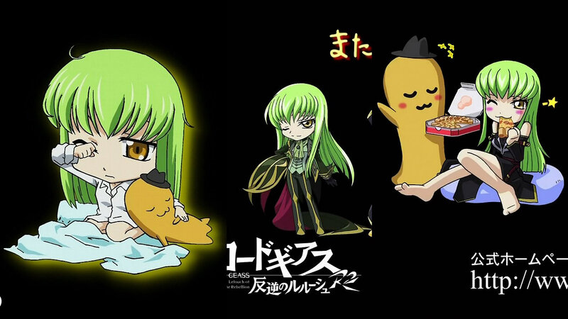 Chibi character scenes from code geass
