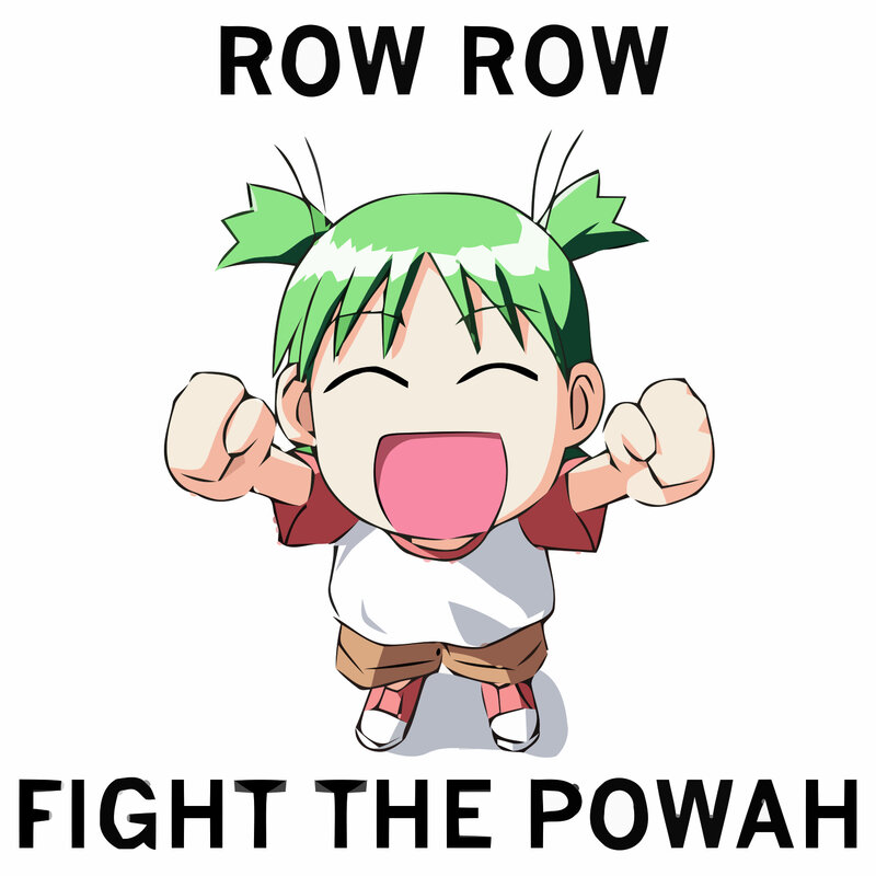 Chibi character shouting fight
