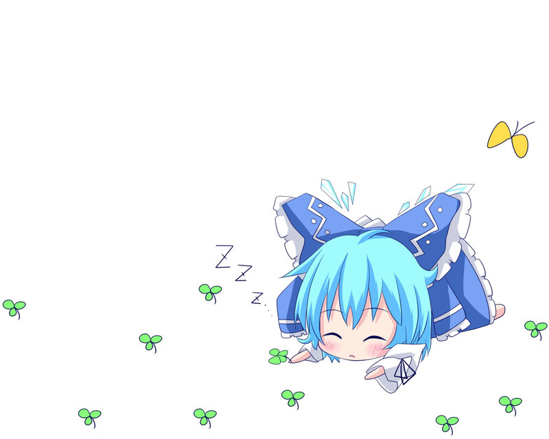 chibi character sleeping