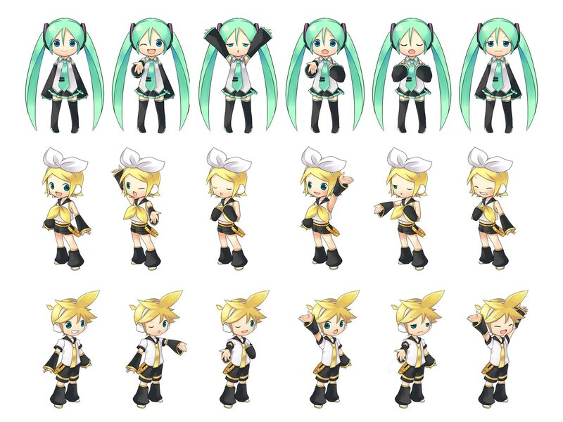 Chibi character spritesheet