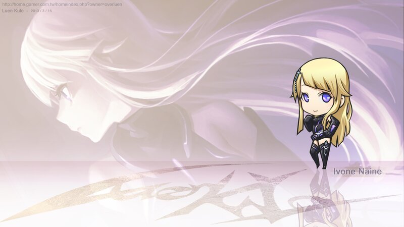 Chibi Character Standing — Purple