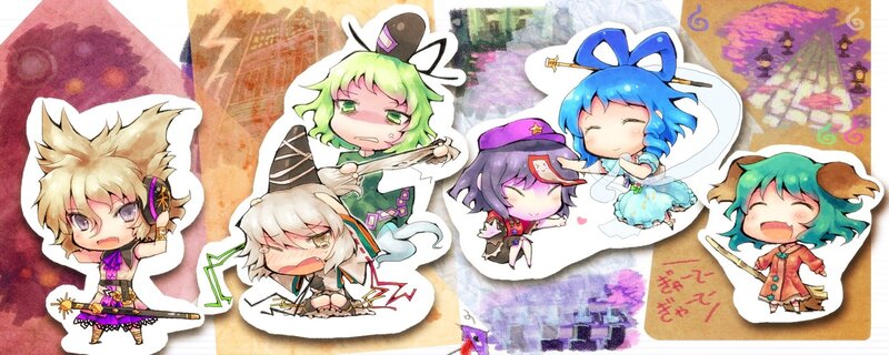 Chibi character stickers