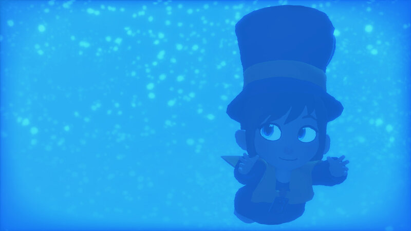 Chibi Character Underwater