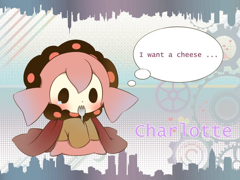 Chibi character wanting cheese