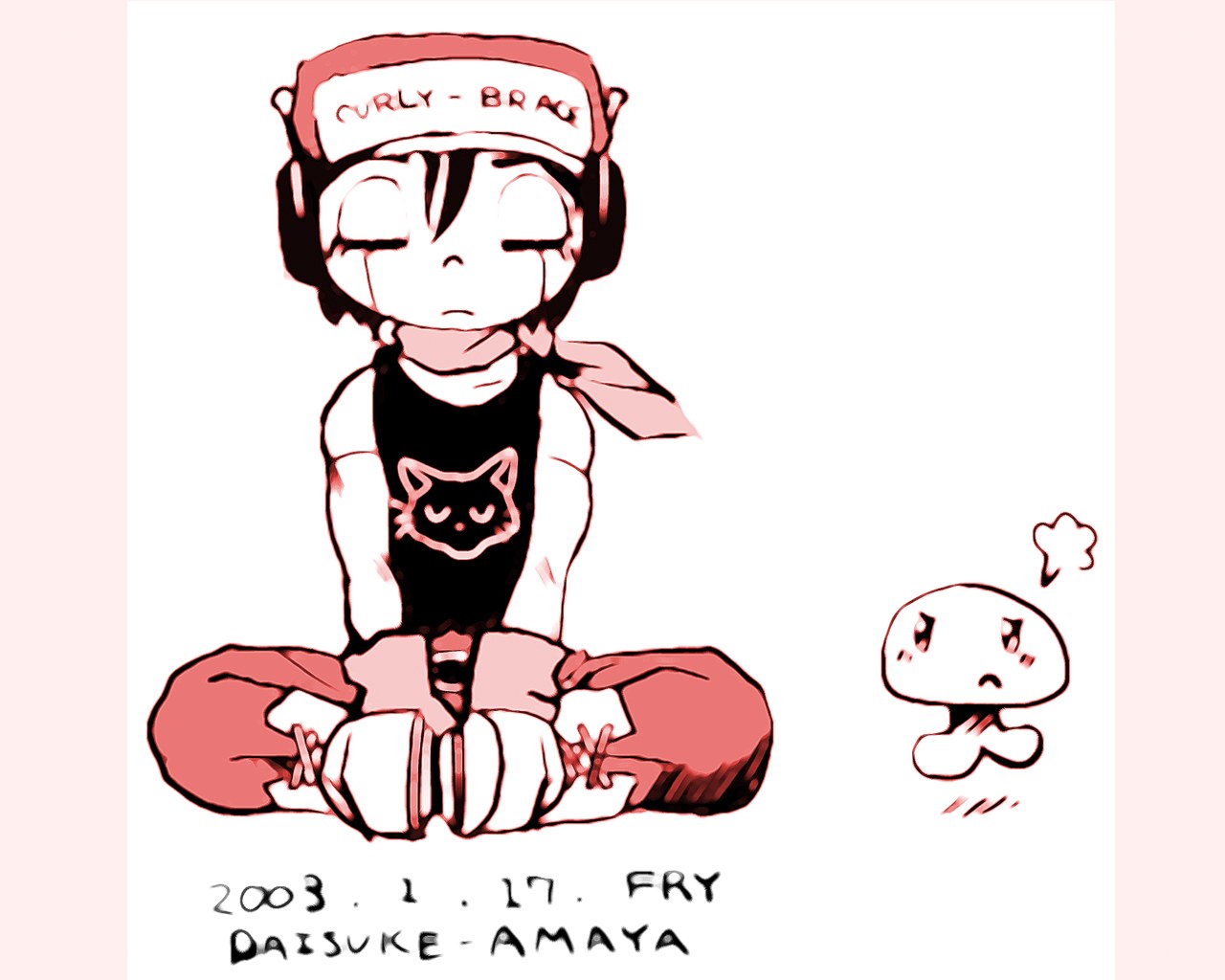 Chibi character with bandana