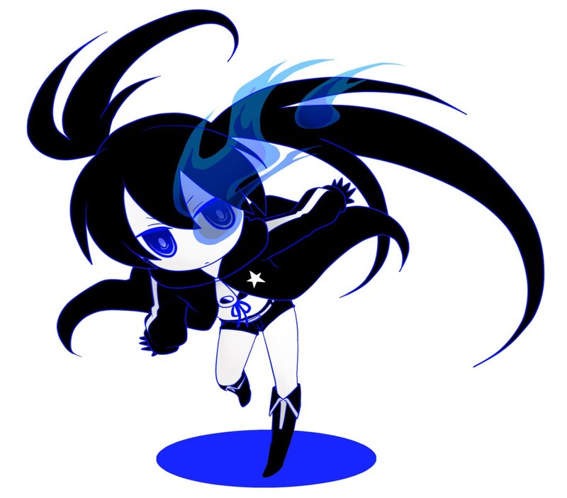 Chibi Character with Black Hair — Dynamic