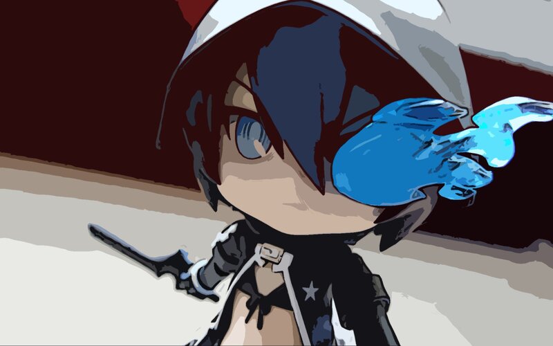 chibi character with blue bird