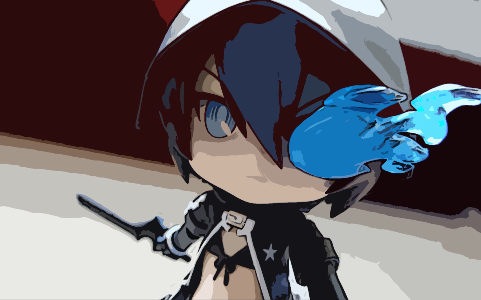 chibi character with blue bird