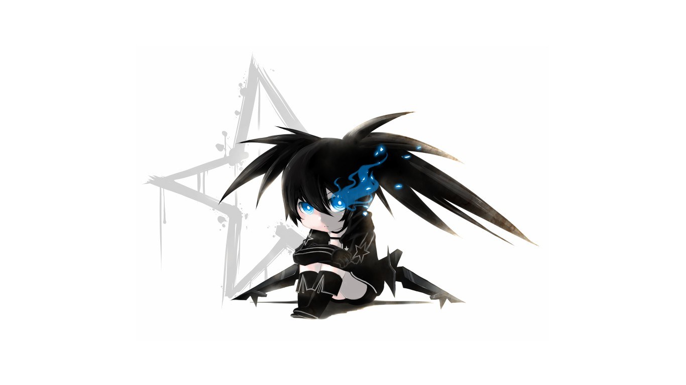 chibi character with blue eyes