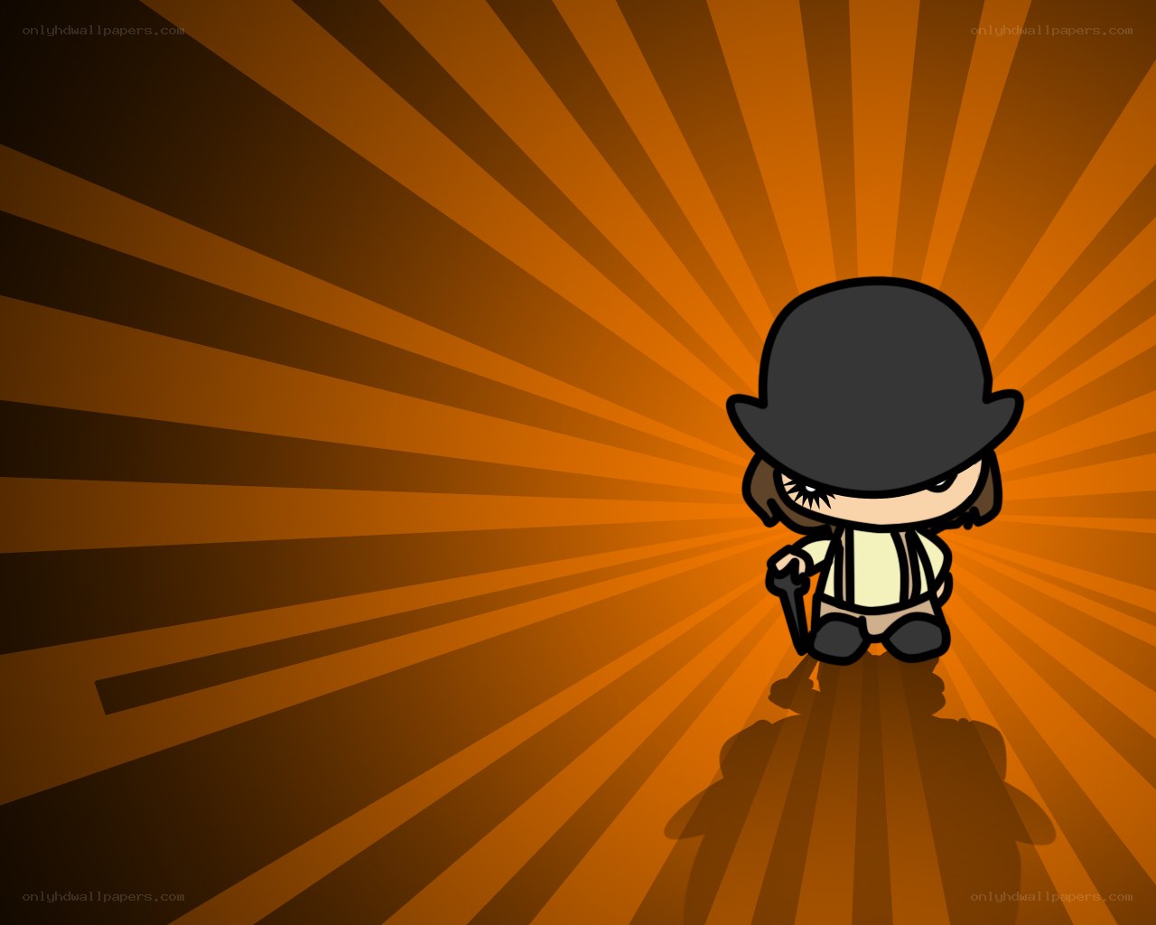 chibi character with bowler hat