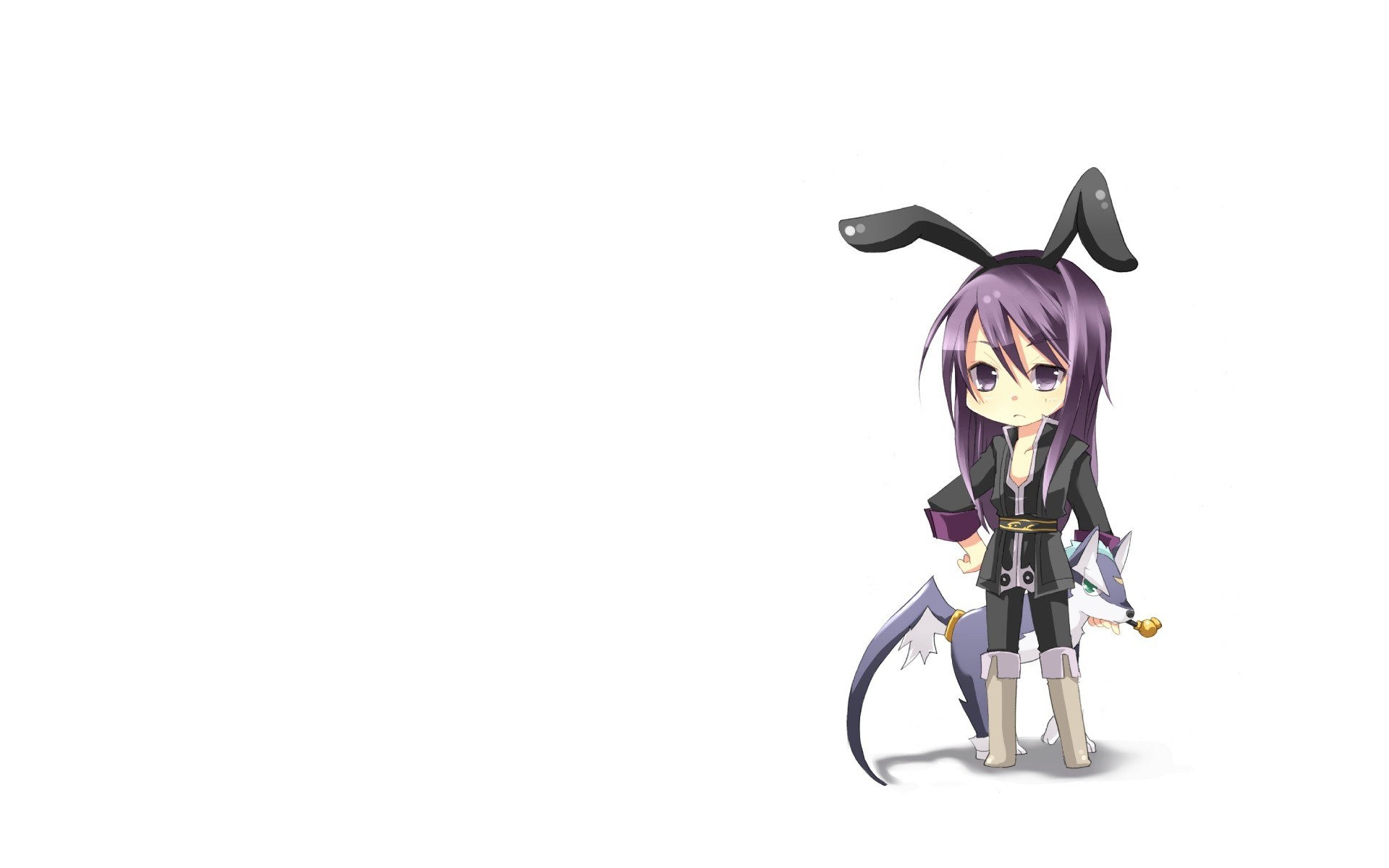 chibi character with bunny ears