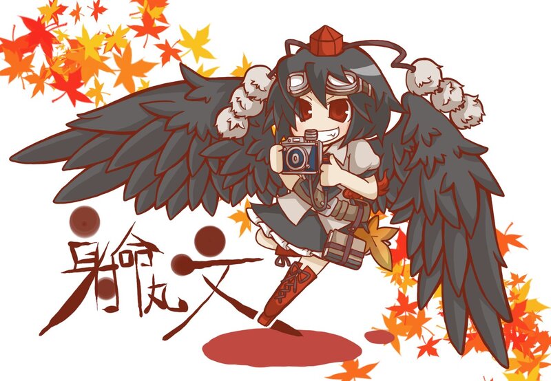 Chibi character with camera and wings