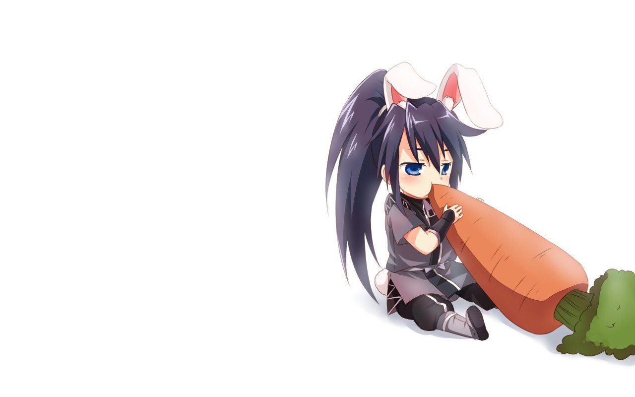 chibi character with carrot