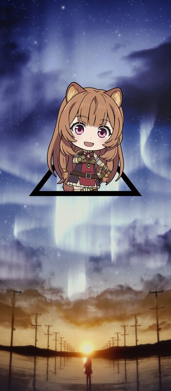 Chibi Character with Cat Ears — Blue